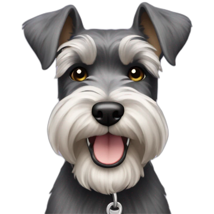 schnauzer-happy emoji