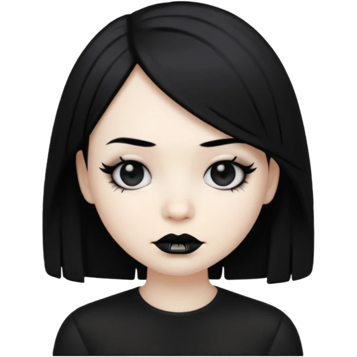 an emo emoji rolling its eyes emoji