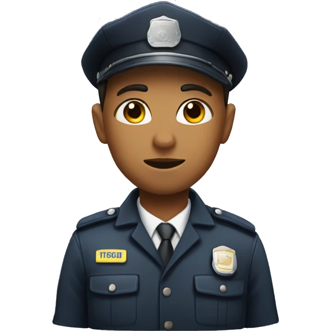 face, gender-neutral security guard emoji
