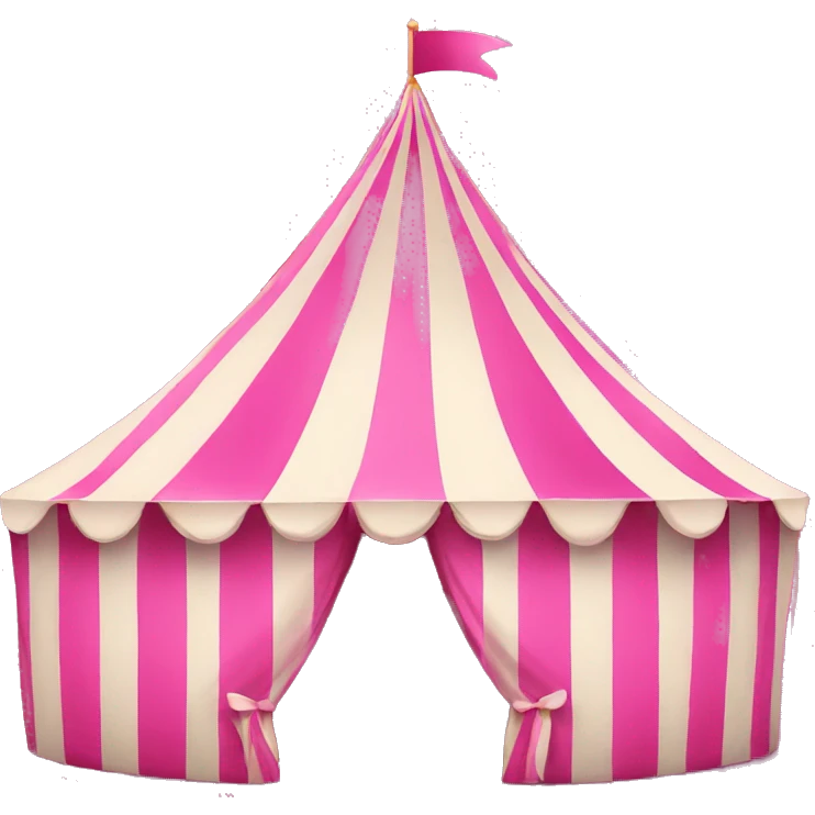 pink carnival tent emoji