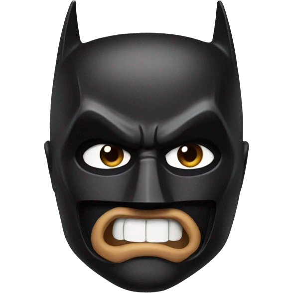 Batman kiss face emoji