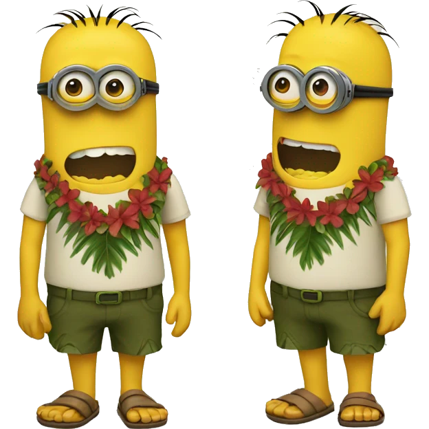 hawaii minion emoji