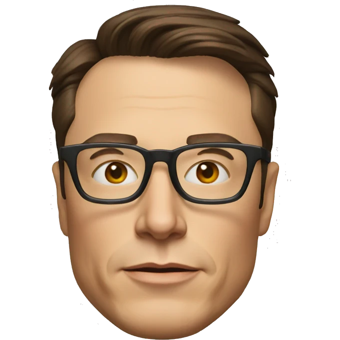 Elon musk glasses  emoji