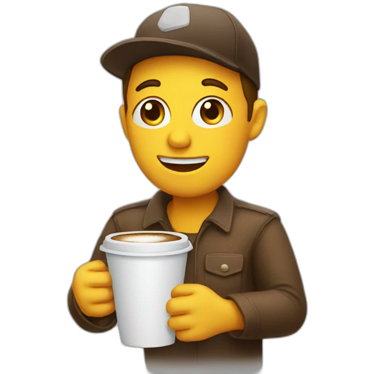 coffee delivery emoji