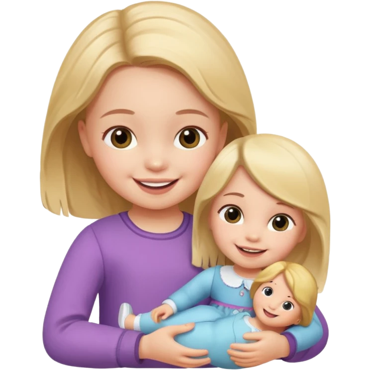 Little girl playing with herself emoji