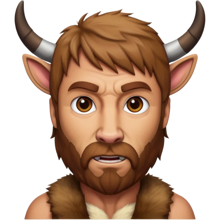 Chuck Norris as a goat emoji