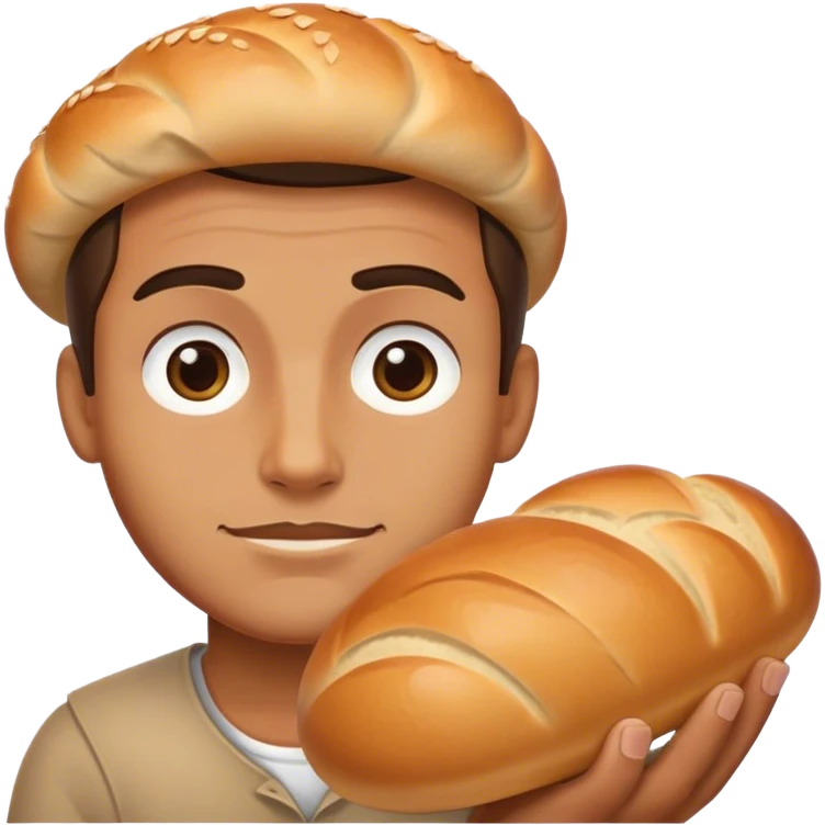 man bread emoji