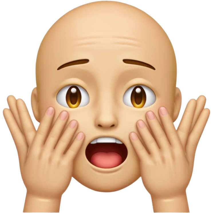 Emoji who is criing with hands on face gesturing criing emoji