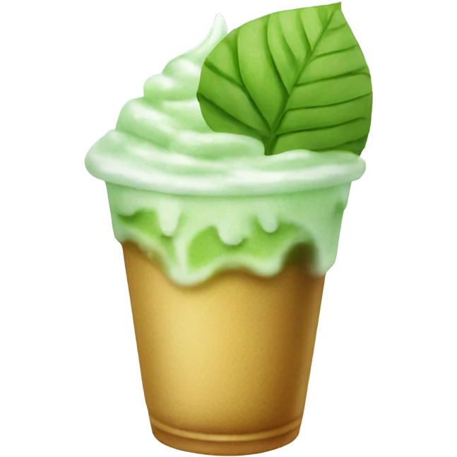 Iced matcha latter emoji
