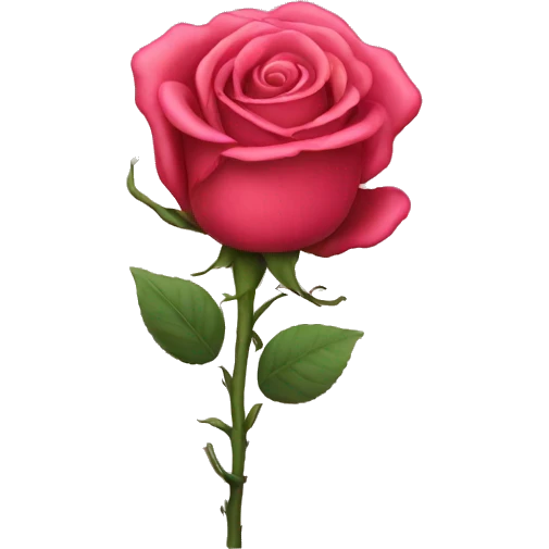Hot rose emoji