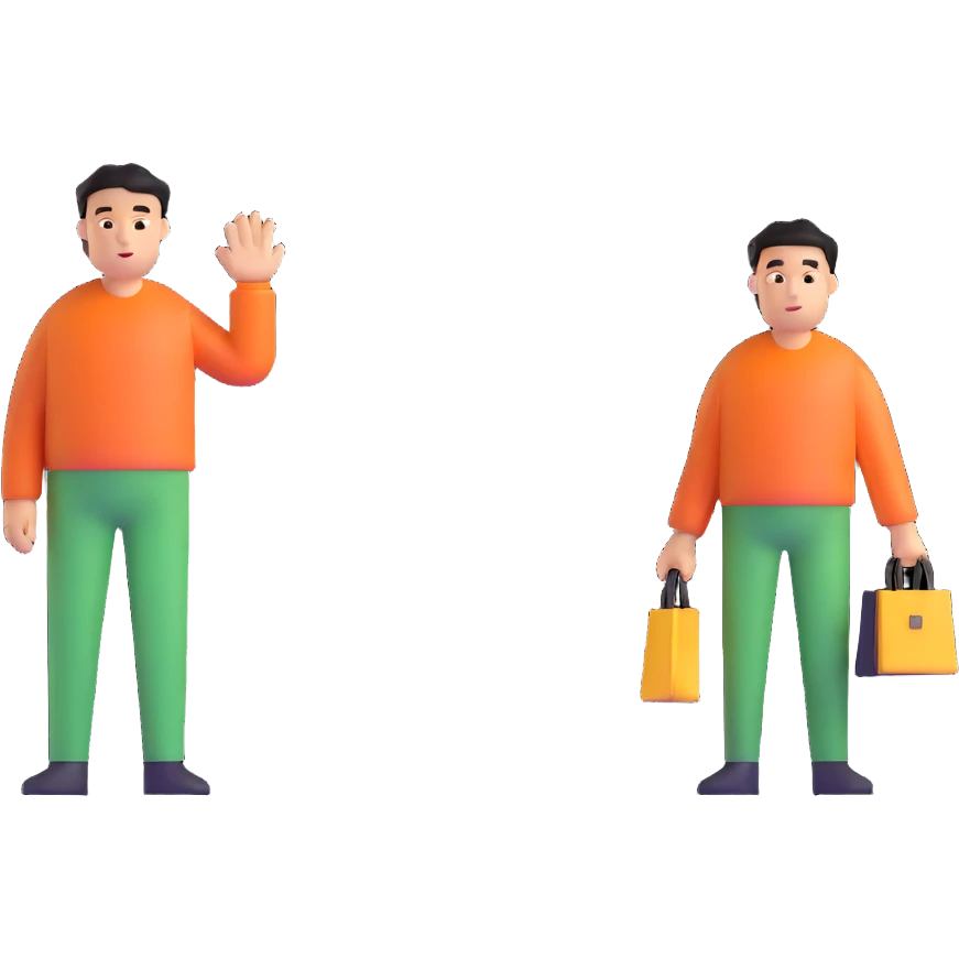 A rich person on the left and a poor person on the right, depicting inequality emoji