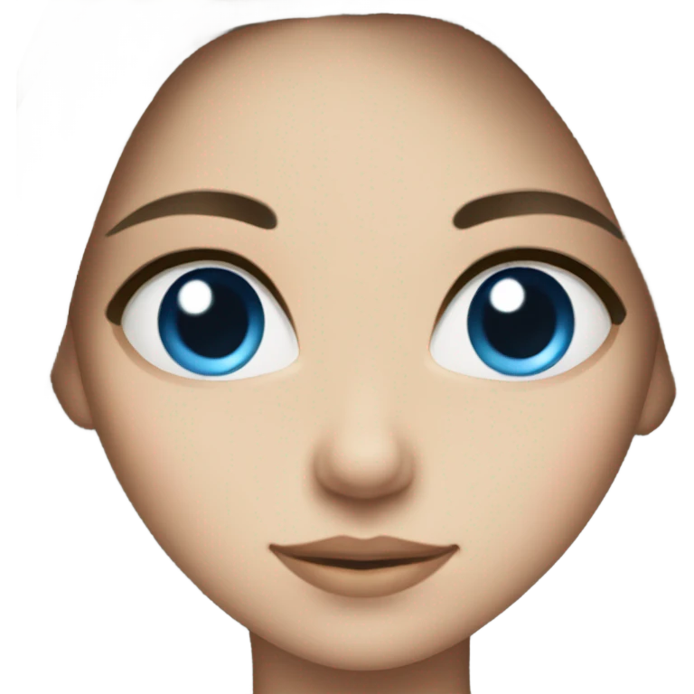 BRUNETTE PRINCESS WITH BLUE EYES emoji