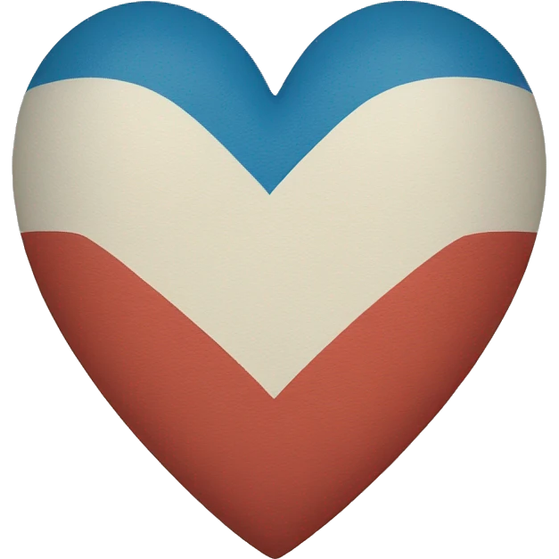 a heart colored like the talian flag. emoji