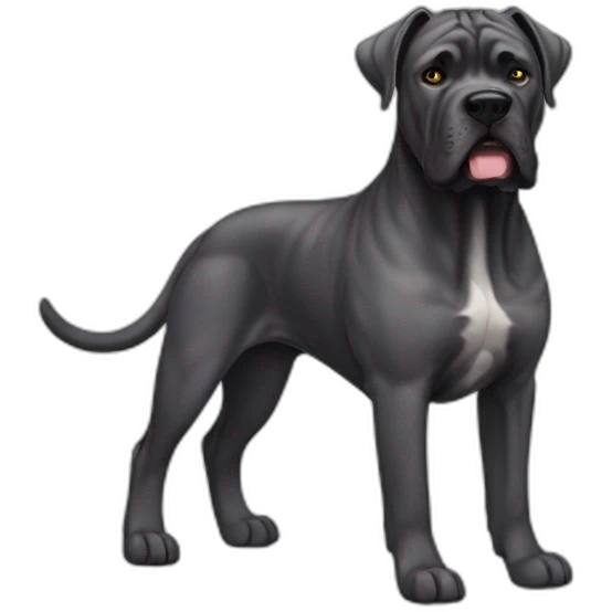 Dog Cane Corso full body emoji
