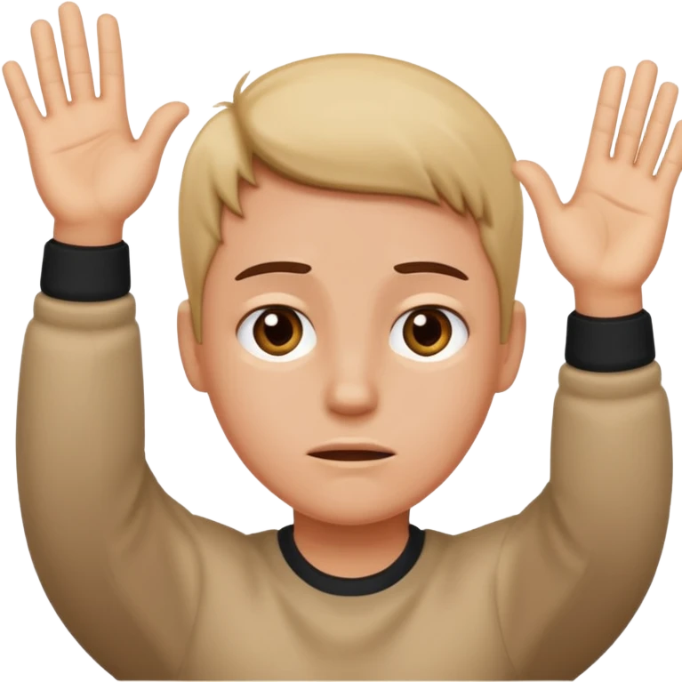 disappointed with hands in the air  emoji