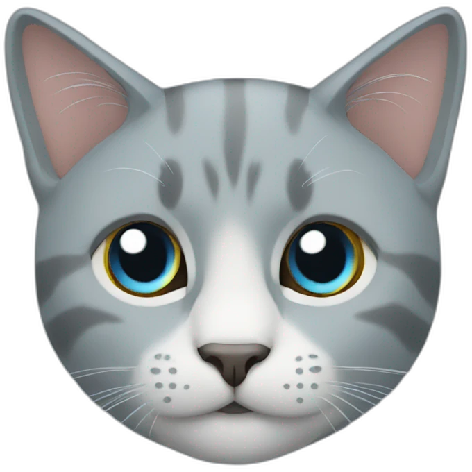 cat blue emoji