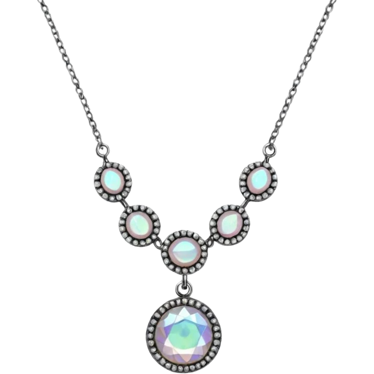 necklace made with small stones emoji