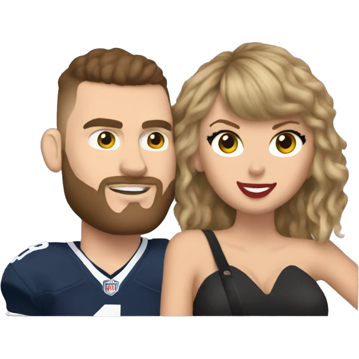 Taylor swift with Travis Kelce emoji