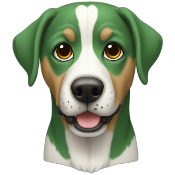 chien vert emoji
