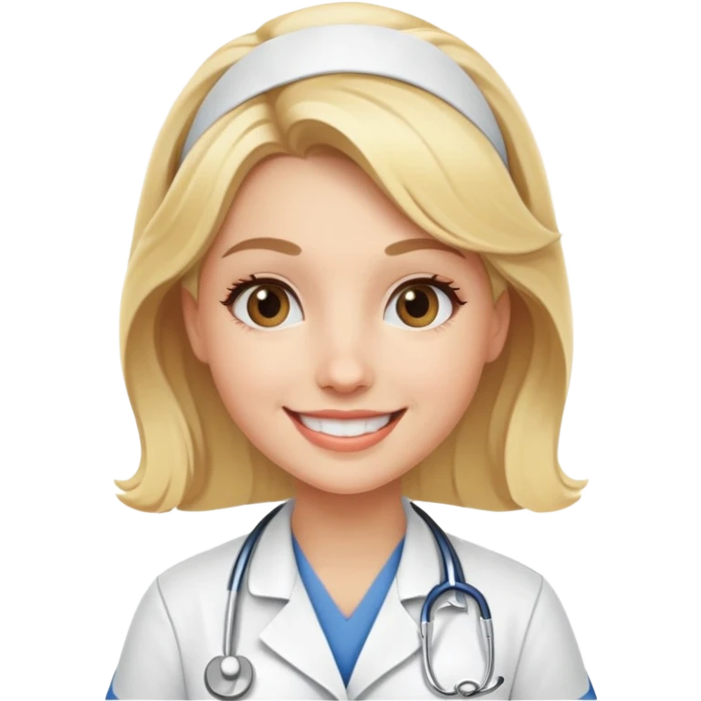Blonde girl nurse  emoji