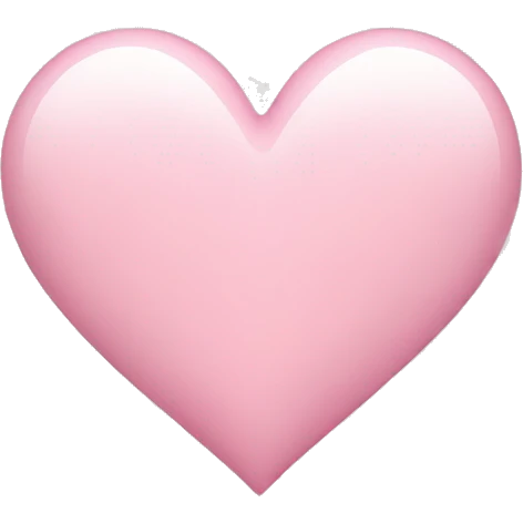 light pink Heart emoji