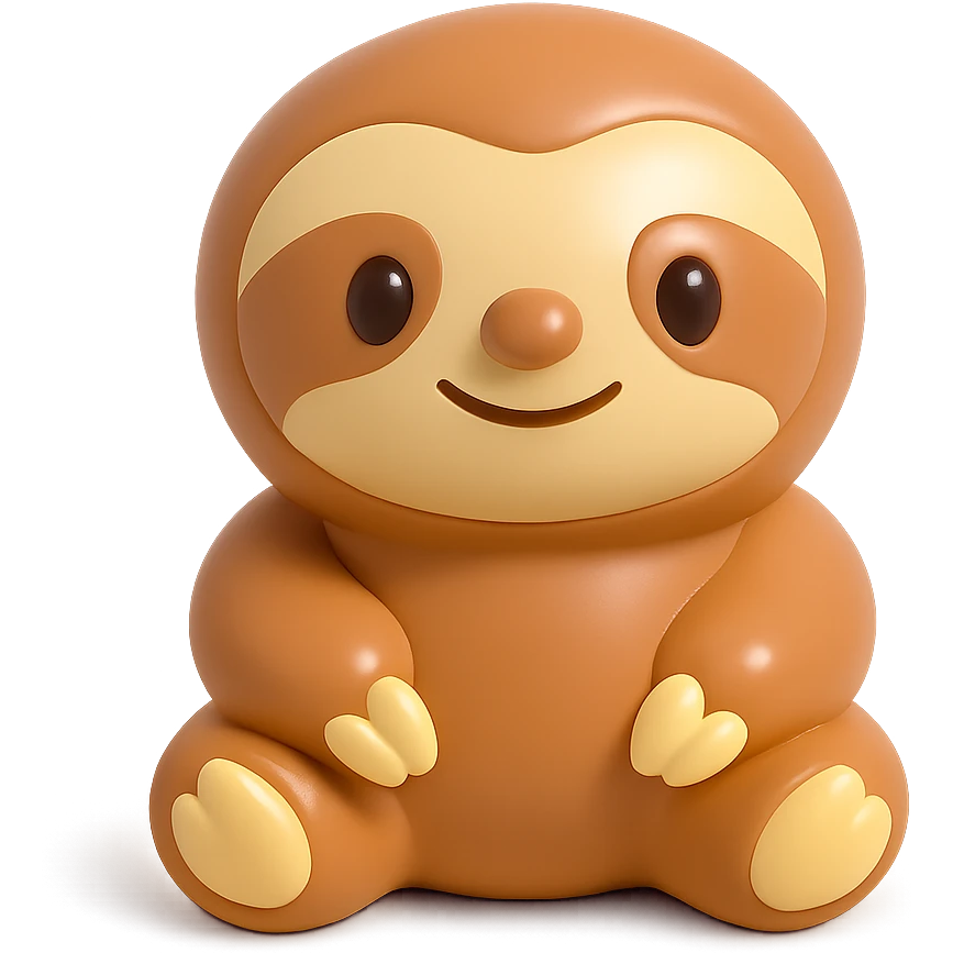 cute animal character, vinyl figure style, smooth glossy pastel colors, designer toy aesthetic emoji