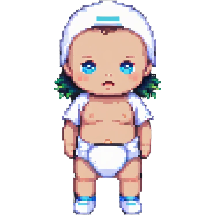 baby standing in a diaper emoji