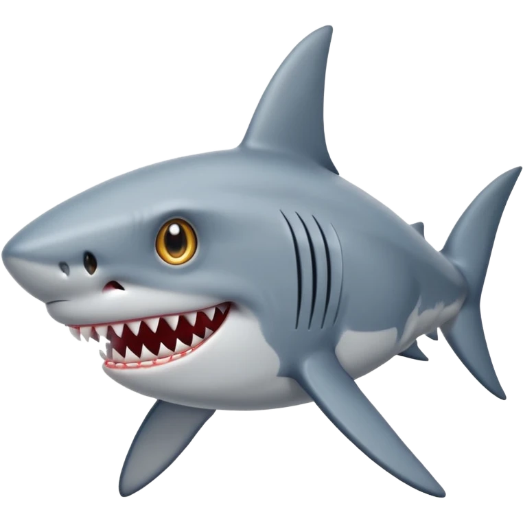 Shark with star in eyes emoji