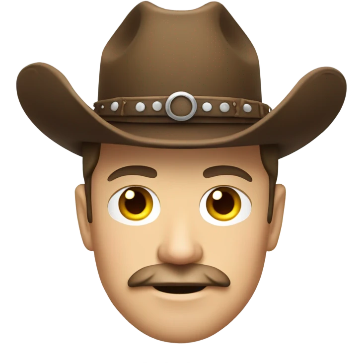 elon musk with a cowboys hat and and a moustache emoji