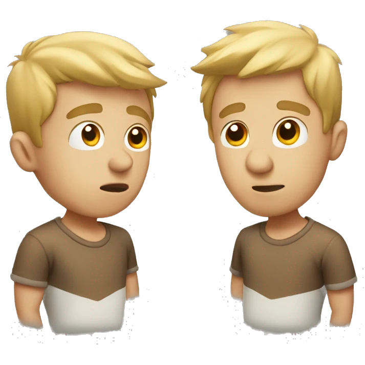a guy looking up with confuse emoji