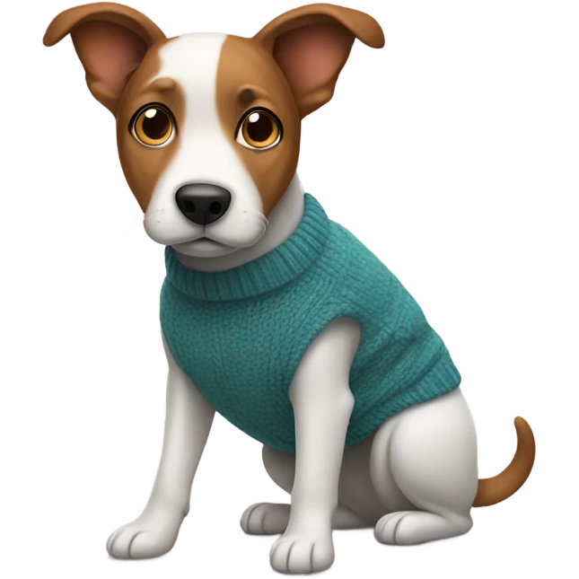 Dog with a jumper on  emoji