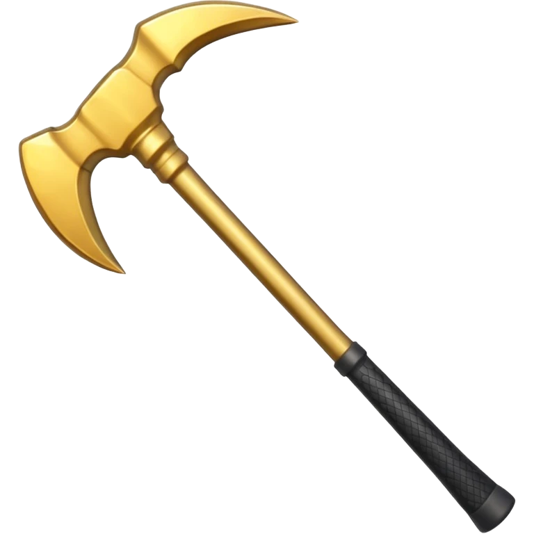 cartoon gold pickaxe emoji