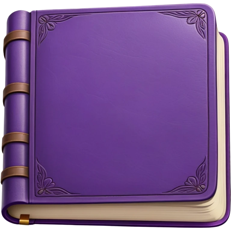 purple closed book emoji