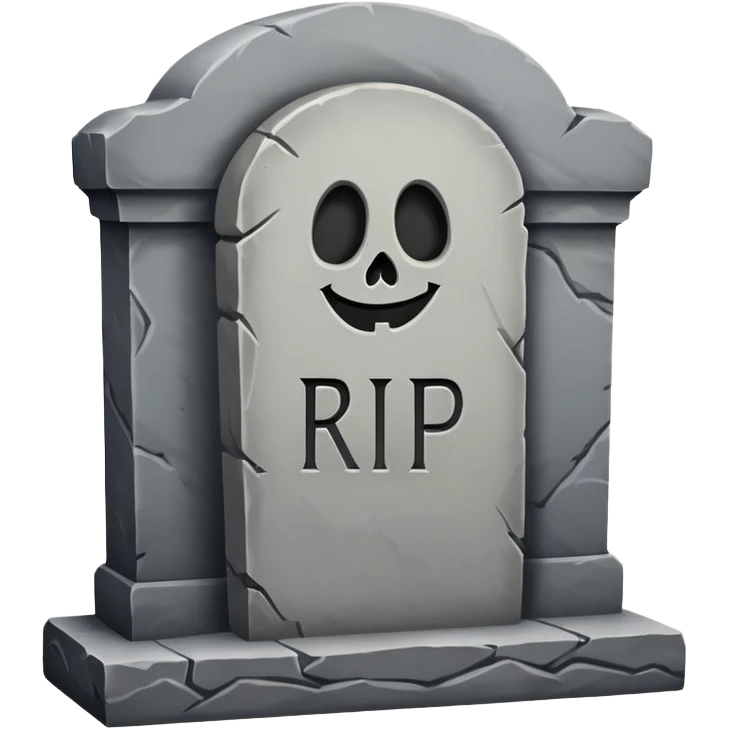 RIP tombstone emoji