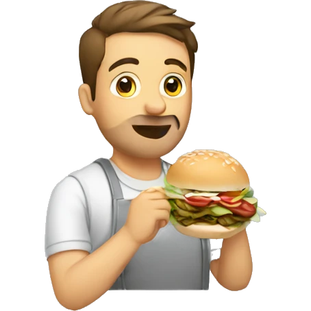 Guy eating a kebab emoji