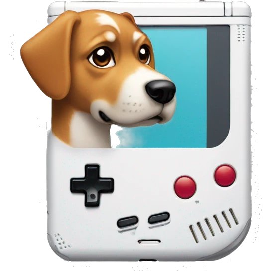 nintendogameboy with a dog inside emoji