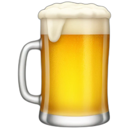 Glass of beer emoji