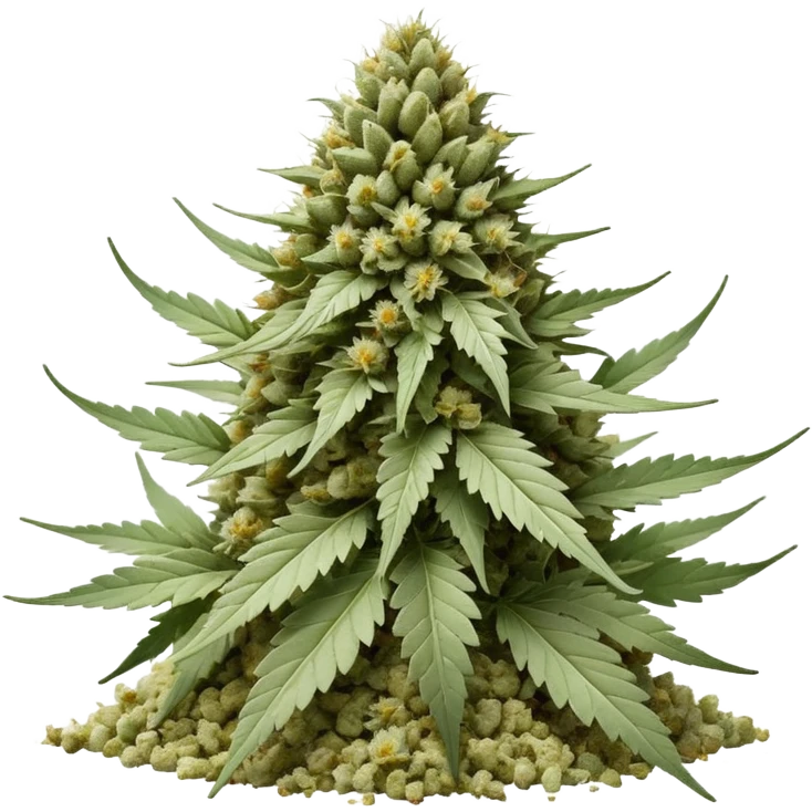 white color marijuana emoji