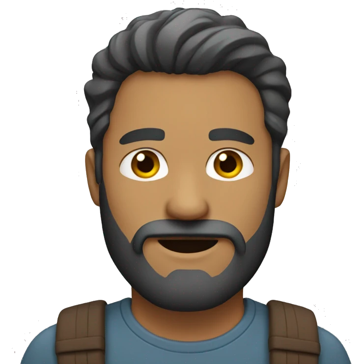 Man with beard emoji