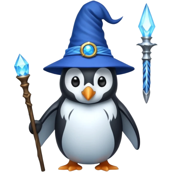 Penguin Wizard emoji