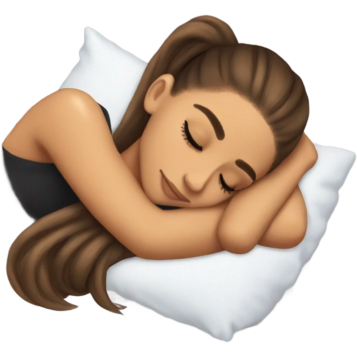 Ariana Grande sleeping emoji