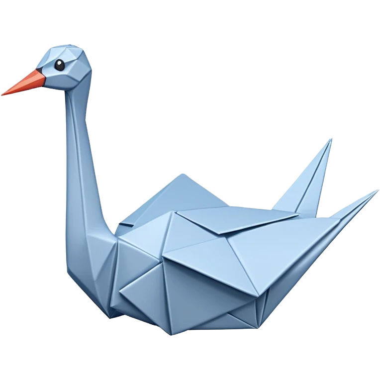Un M en origami emoji