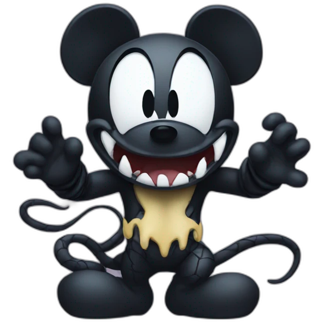 mickey with venom emoji