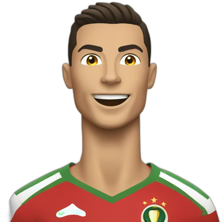 Cristiano Ronaldo with world cup emoji