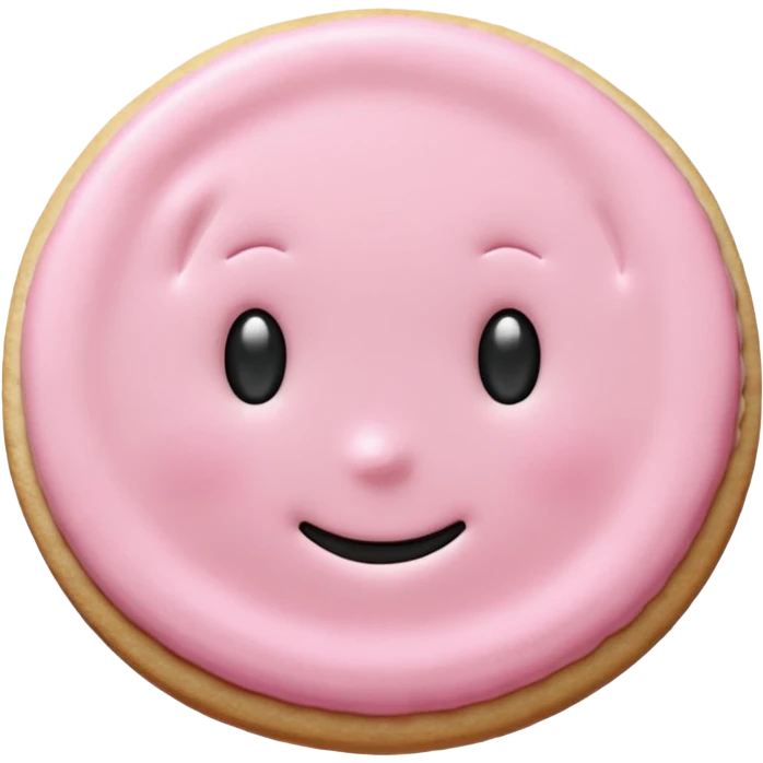 very light pink sugar cookie emoji
