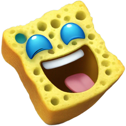 Sponge laughing  emoji