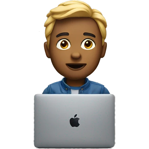 Memoji envent wwdc man with action macbook emoji