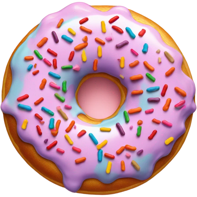 Donut eating a donut emoji