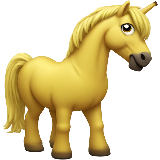Banan shaped like a pony  emoji