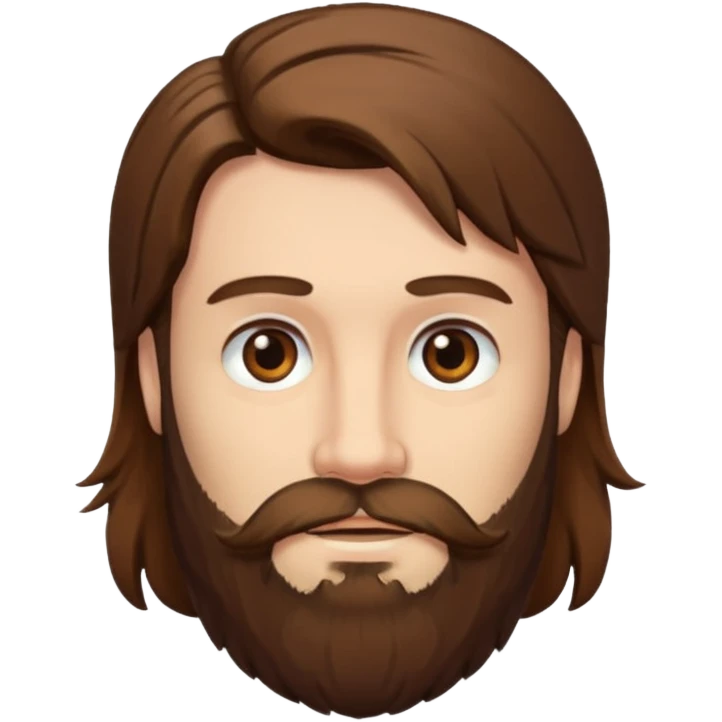 long hair bearded man emoji